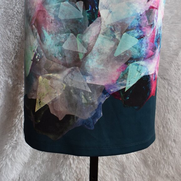 Like New - ASOS Colorful Dress with Sternum Cutout - Size 10 - Picture 3 of 6